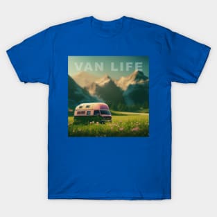 Van Life Camper RV Outdoors in Nature T-Shirt